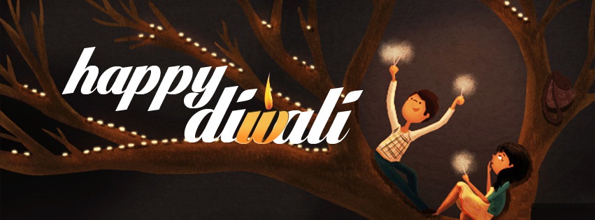 Happy Diwali Facebook Cover Photos & Banners - Free Download